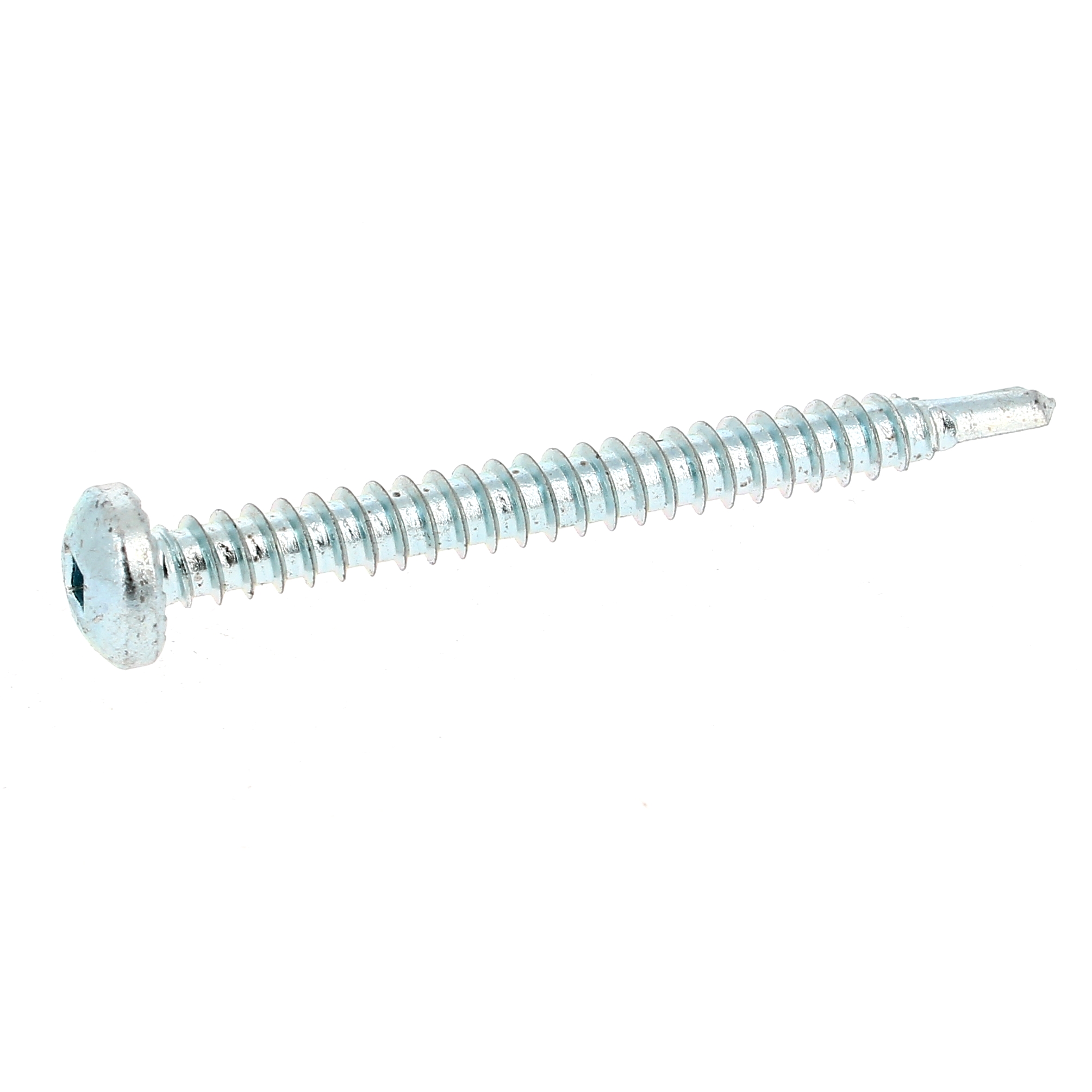 Autoperceuse Tête Cylindrique Carrée Acier Zingué Blanc DIN 7504M