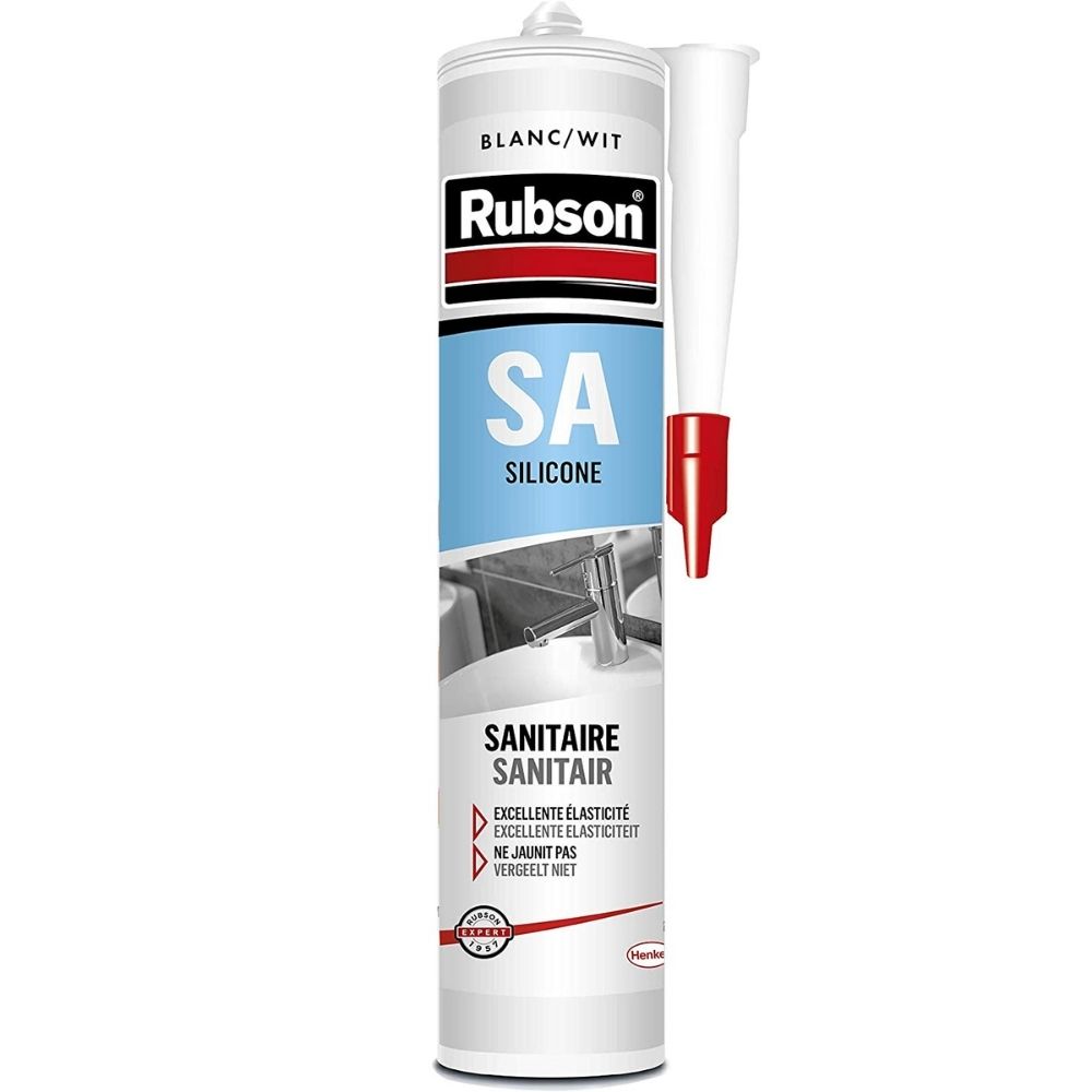 Joint Silicone Sanitaire Professionnel Rubson 300mL Blanc
