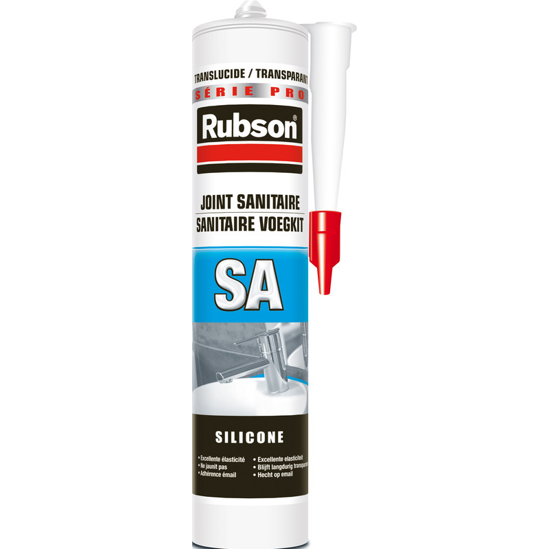 Joint Silicone Sanitaire Professionnel Rubson 300mL Transparent