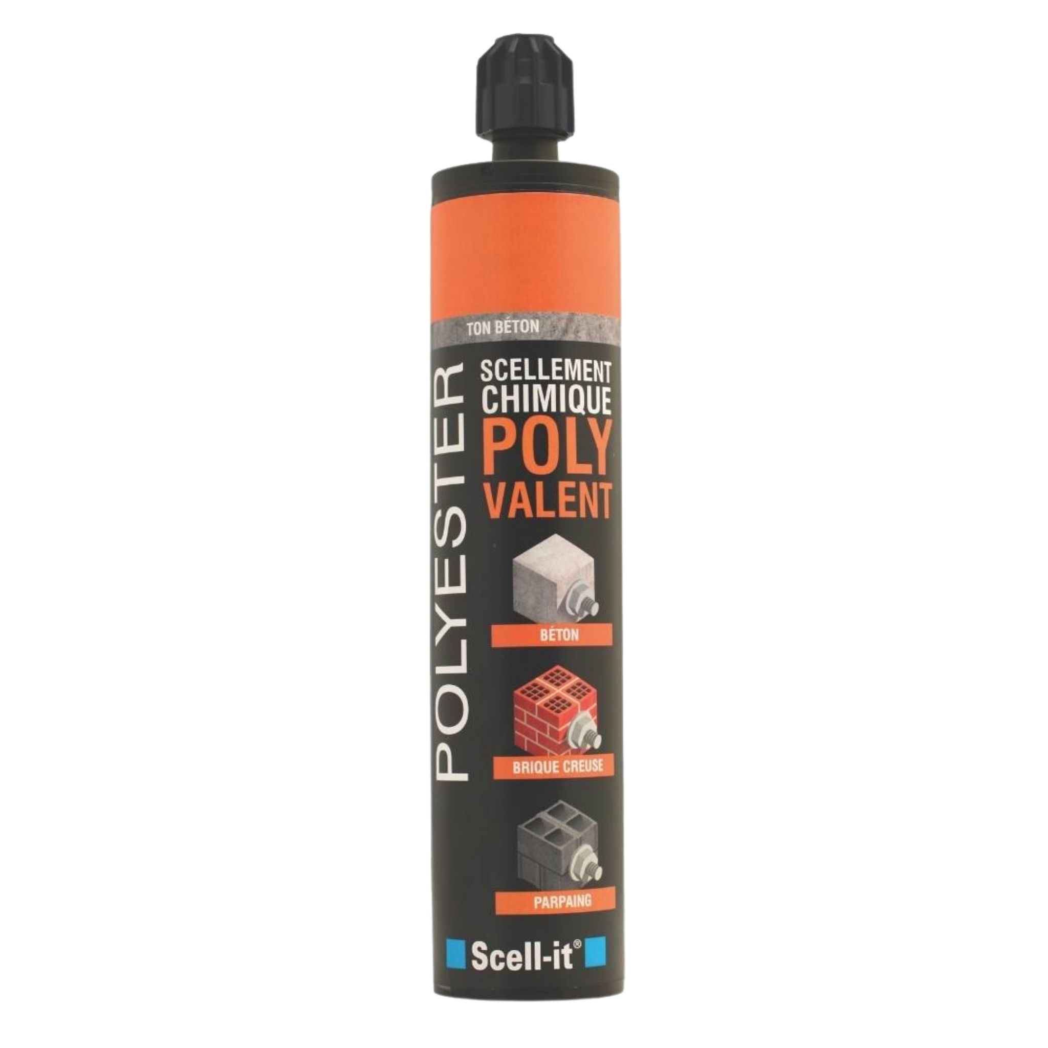Cartouche de Mortier Chimique Polyvalent 300mL Gris