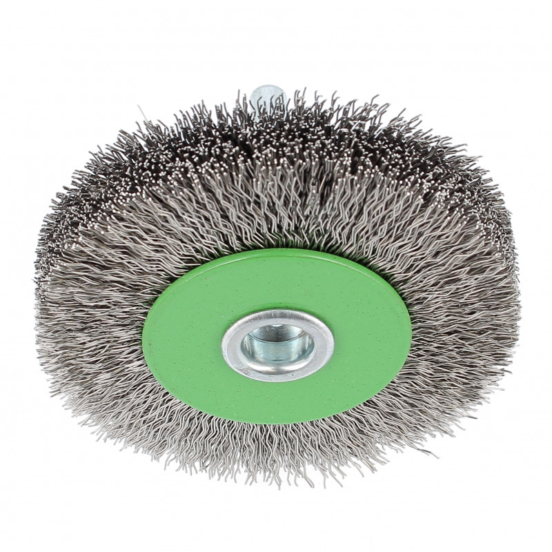 Brosse Circulaire D70x18x6 Fil Inox Ondulé 0.30 Spécial