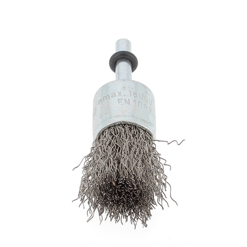 Brosse Pinceau D25x6 Fil Inox Ondulé 0.30