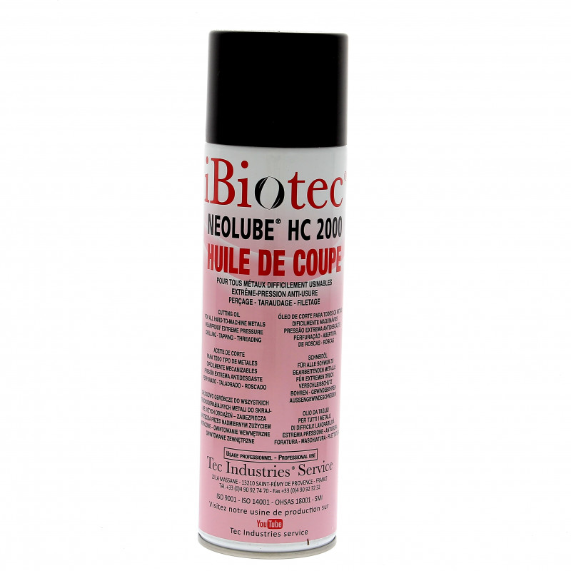 Huile de Coupe pour tous Métaux Néolube HC 2000 IBiotech 400ML