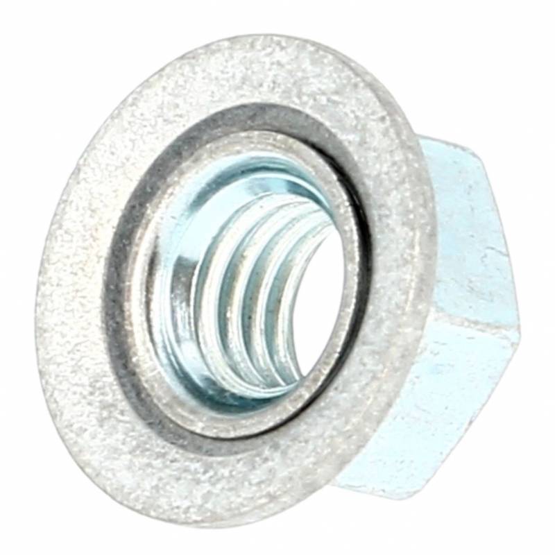 Ecrou Hexagonal Acier Classe 8 Zingué Combiné avec Rondelle Elastique Conique Imperdable