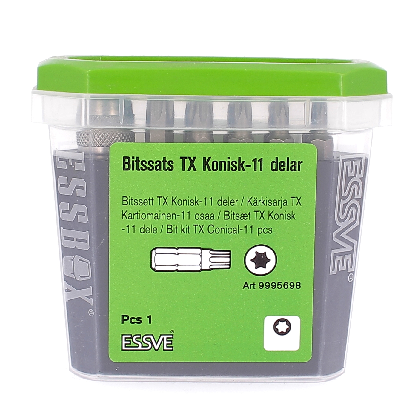 Kit 10 Embouts de Vissage (2X Tx10, 2X Tx20, 2Xtx25, 2Xtx30, 2Xtx40) + 1 Porte-Embout Magnétique AVE