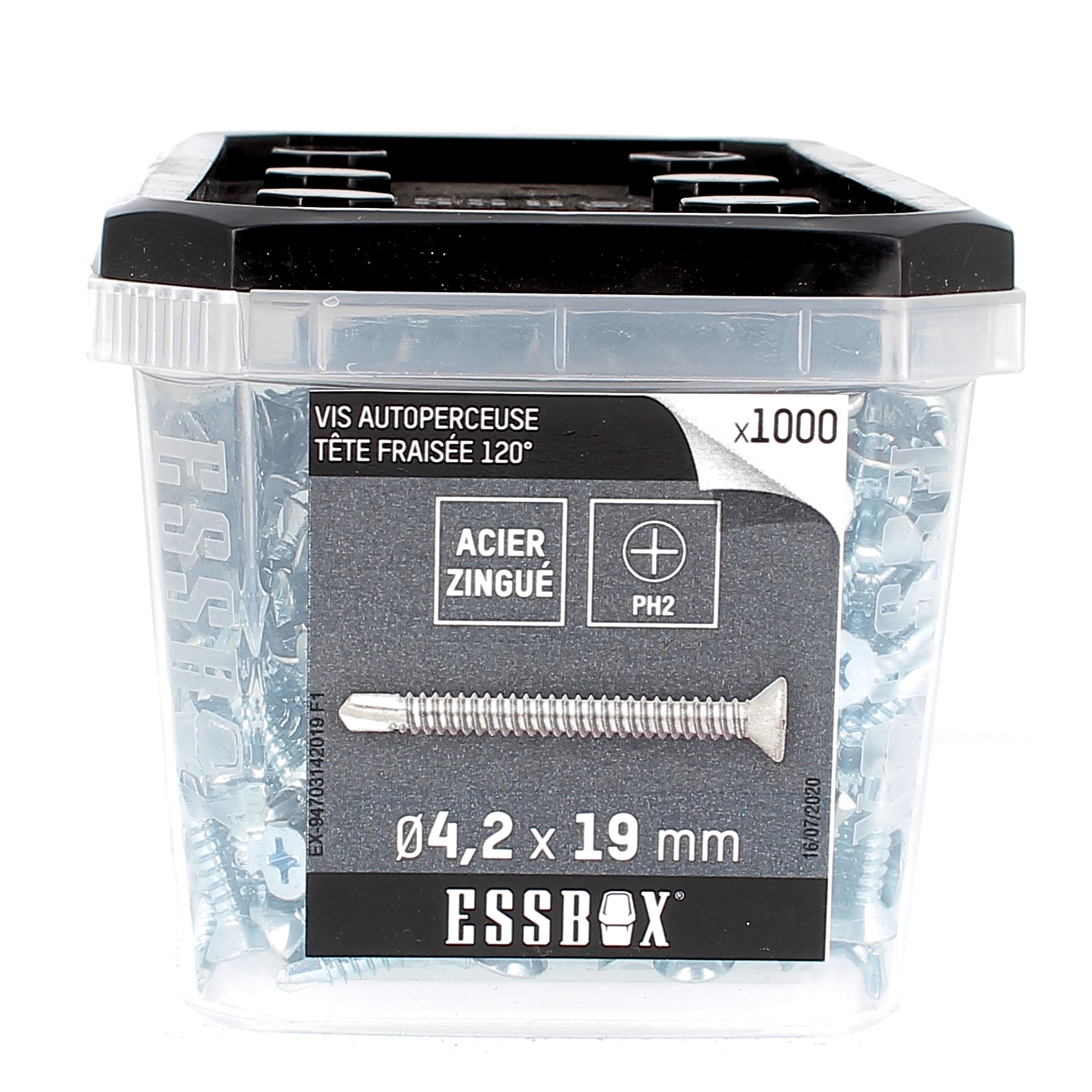 ESSBOX de 1000 Autoperceuses TFC 4.2X19 Zingué