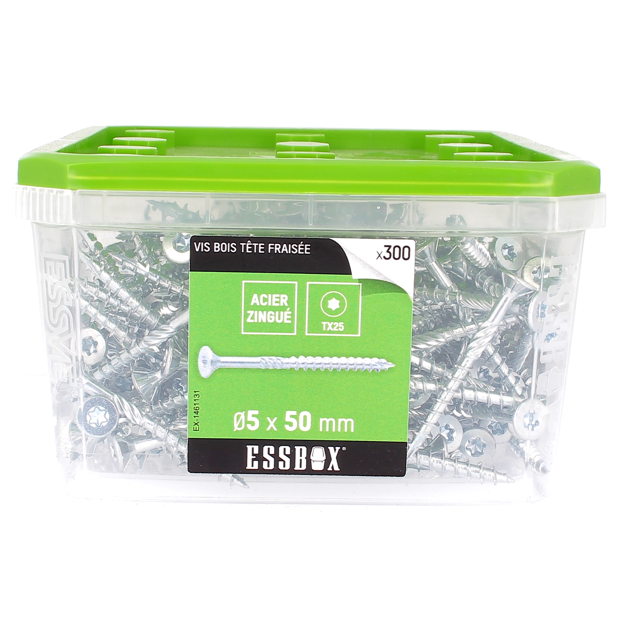 ESSBOX de 300 VBA TFX 5X50 Zingué (filetage partiel)