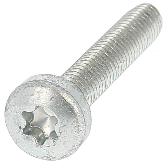 Autoformeuse Tête Cylindrique Bombée Torx Acier Zingué Blanc DIN 7500C