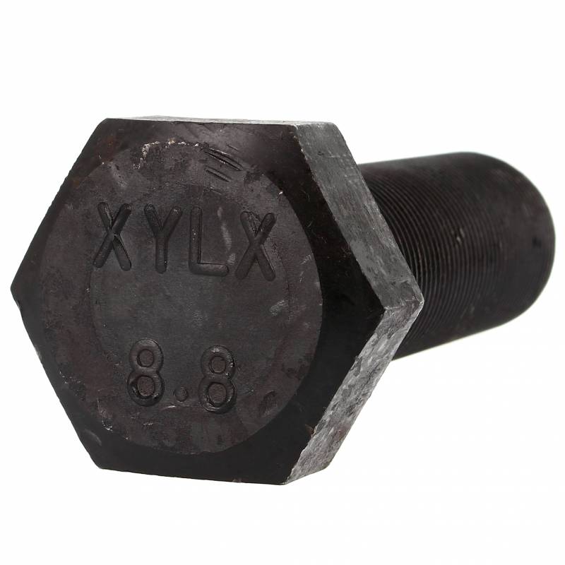 Vis à Tête Hexagonale Acier 8.8 Noir Pas 200 Filetage Total DIN 961