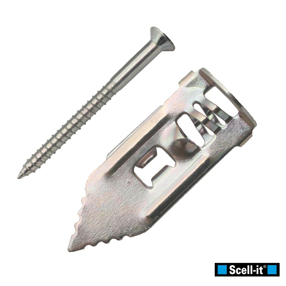 Cheville Métallique à Frapper Spécial Plaque de Plâtre + Vis TF Zingué