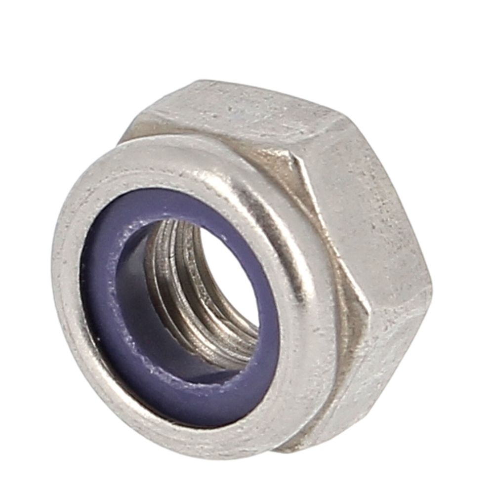 Assortiment De 146 écrous Freins à Bague Nylon - DIN 985 - Tailles M4, M5, M6, M8, M10, M12 - Zingués