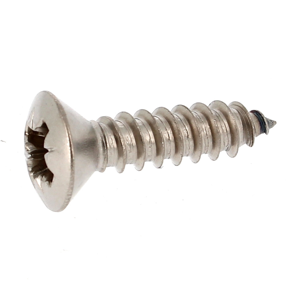 Vis Tôle Tête Fraisée Bombée Pozidriv Inox A4 DIN 7983