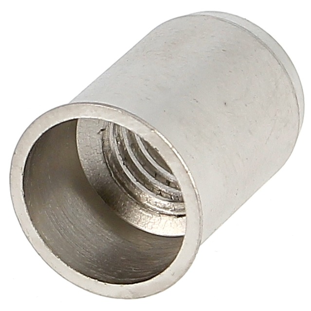 Écrou Noyé RIVKLE® en Inox à Fût Cylindrique Lisse Ouvert, cote de perçage poucique (Tête Fine)