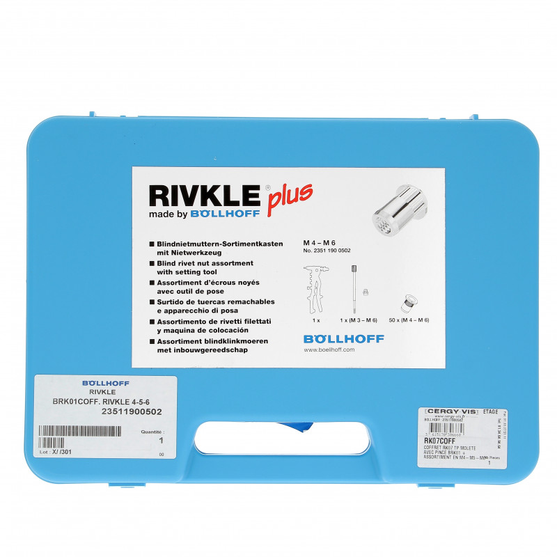 Coffret RIVKLE® RK07 M4-M5-M6 + Pince BRK01
