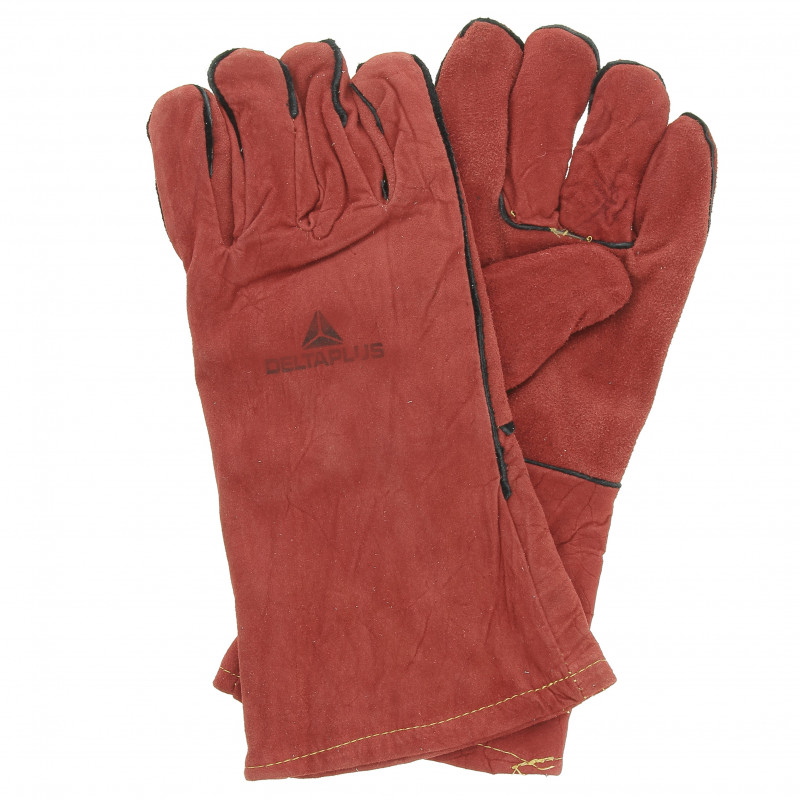 Paire de Gants de Soudure Rouge