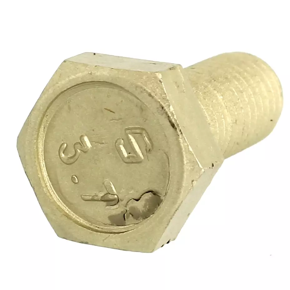 Vis à Tête Hexagonale Alu P60 OA Jaune Filetage Total DIN 933