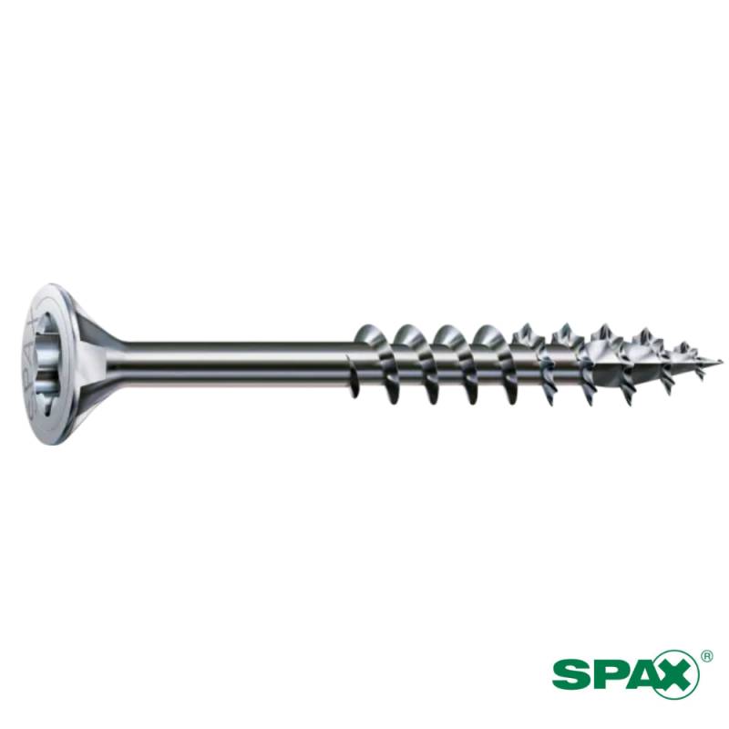 Vis à Bois VBA SPAX Tête Fraisée Torx Acier Lubrifié WIROX avec Pointe 4CUT