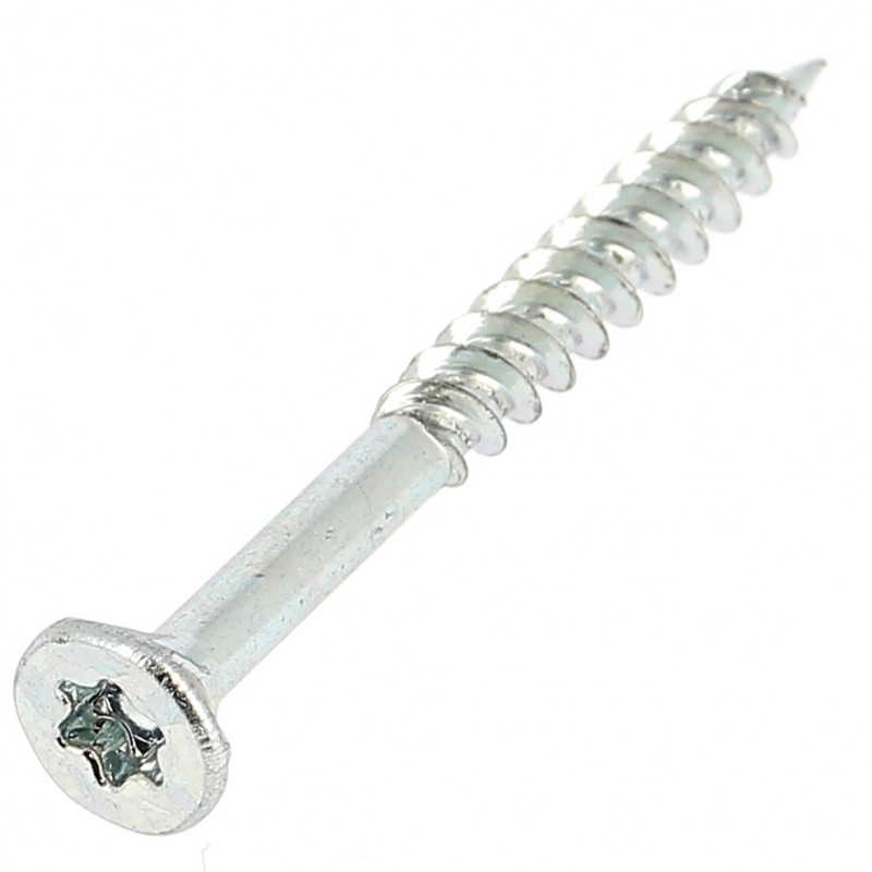 VBA Vis bois agglo Tête fraisée TF Fendue 3.5X12 Acier zingué