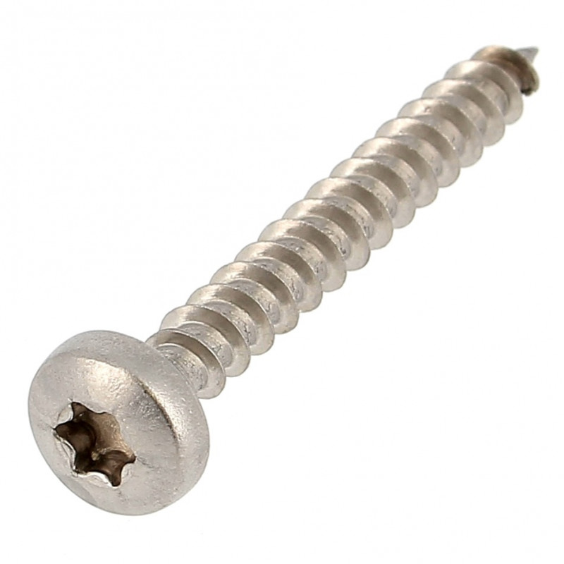 Vis bois et panneaux à tête ronde TORX - INOX A2 - Réf. 1839651630