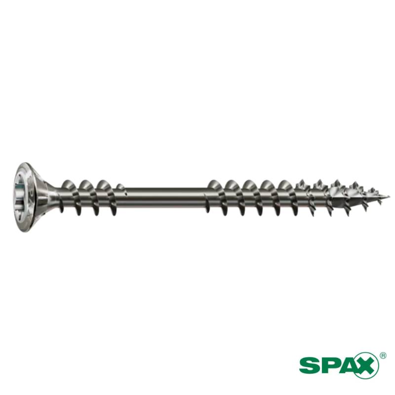 Vis pour Façade SPAX Double Filetage Tête Fraisée Bombée Torx Inox A2