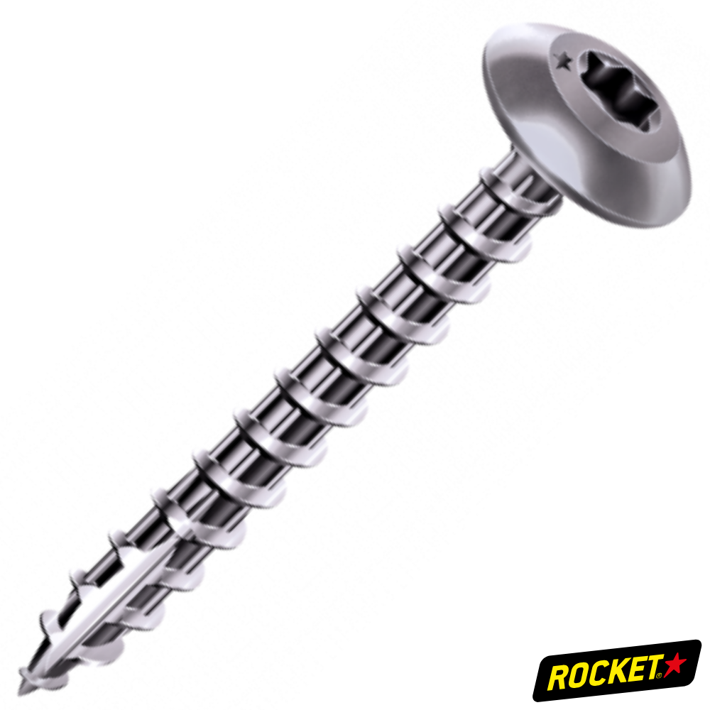 Vis Rocket Penture Tête Ronde Large Torx Inox A2