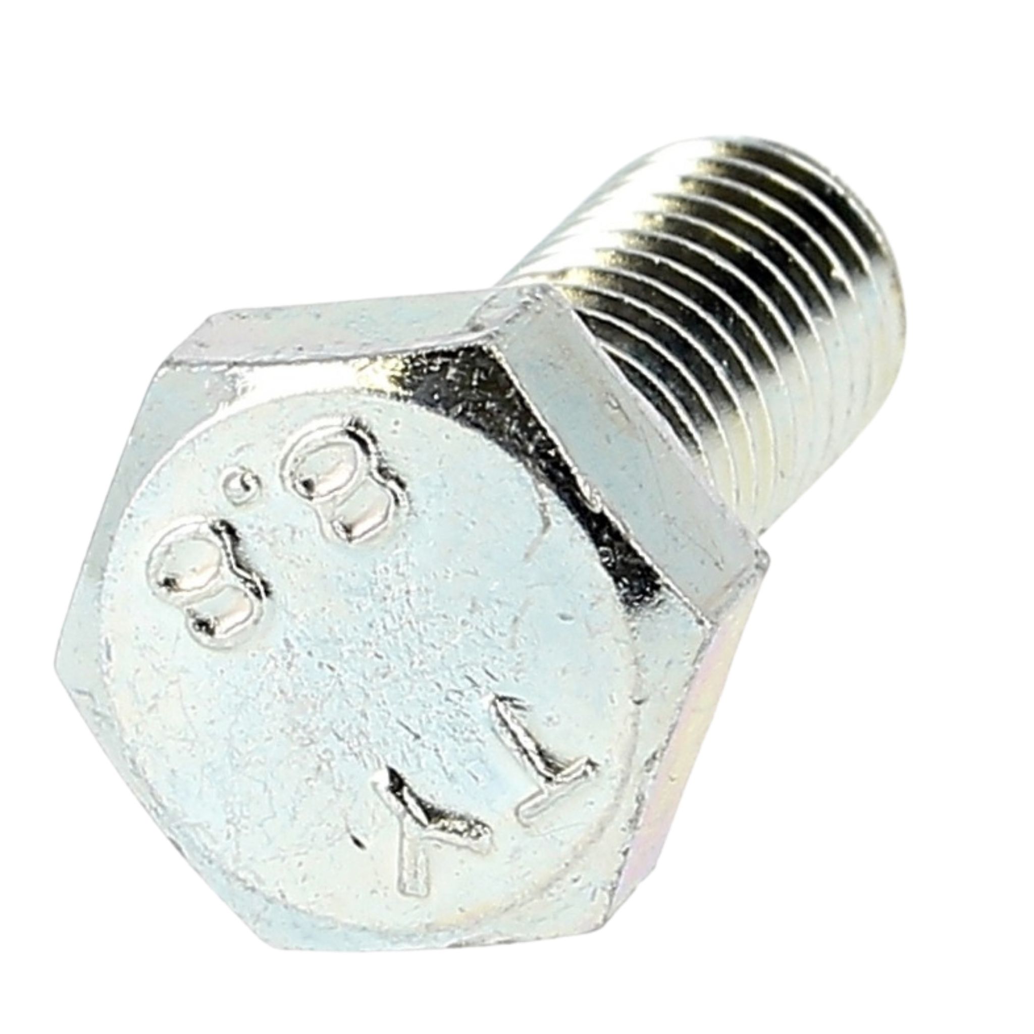 Vis à Tête Hexagonale Acier 8.8 Zingué Blanc Filetage Total DIN 933