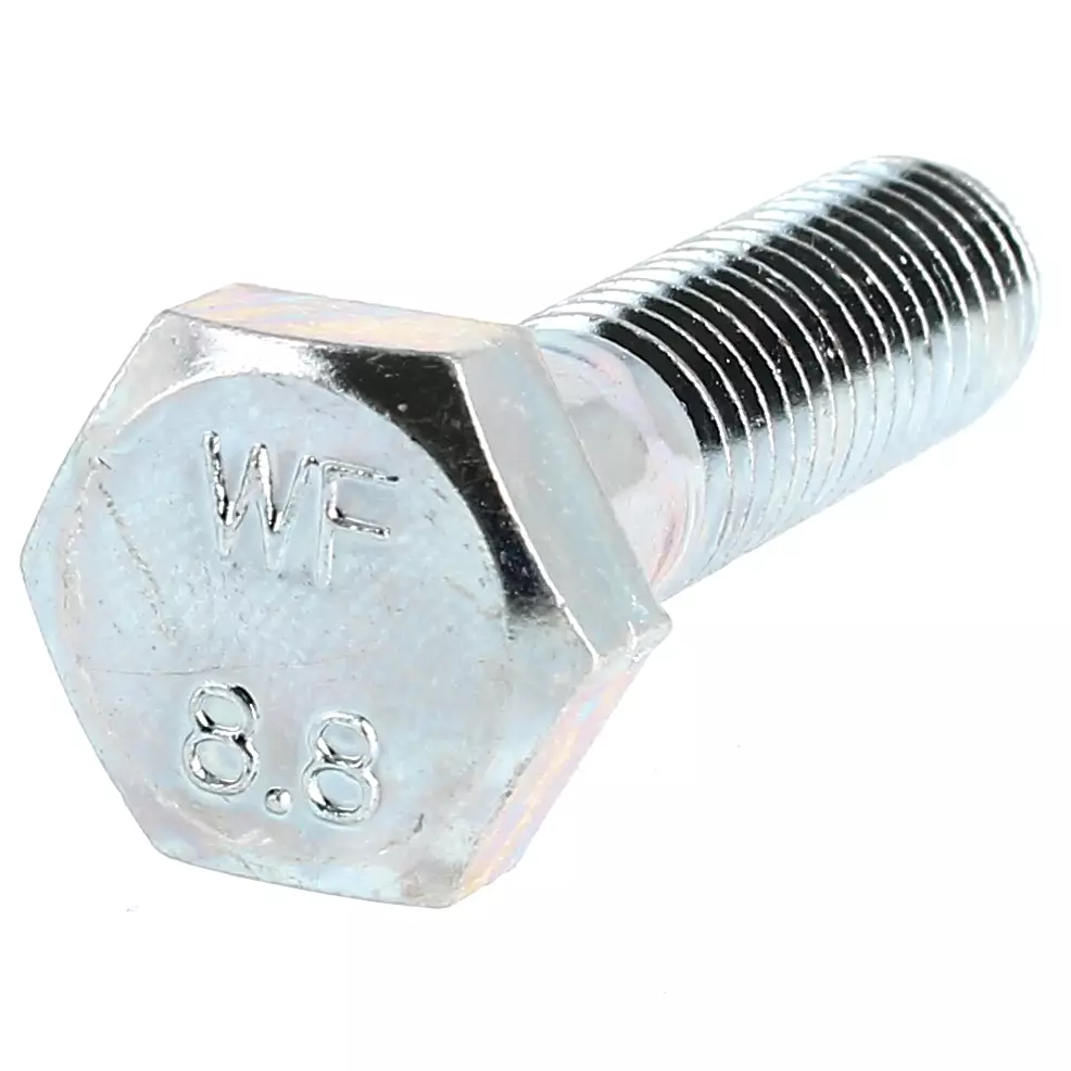 Vis à Tête Hexagonale Acier Classe 8.8 Z.Blanc Filetage Partiel DIN 931