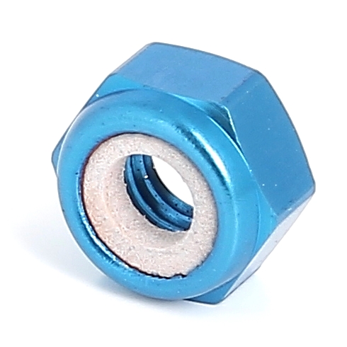 Blister de 5 Écrous Nylstop Dural 2030 OA Bleu DIN 985