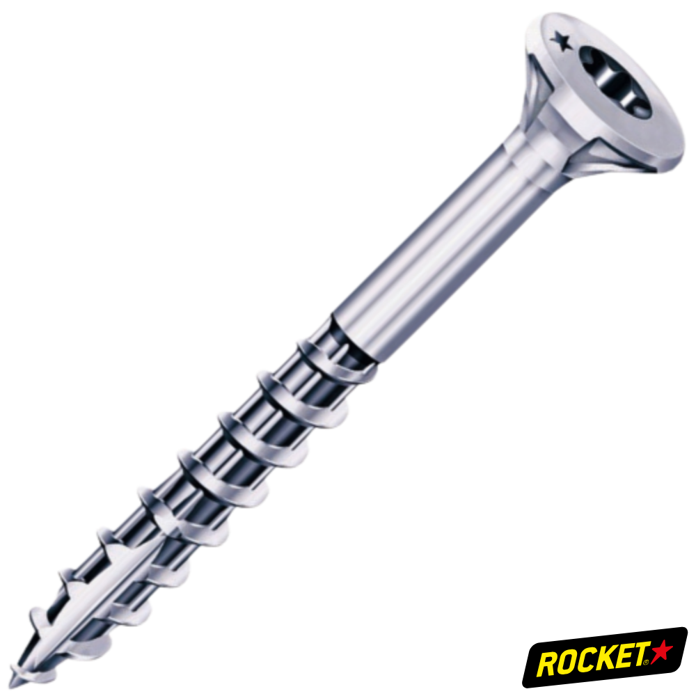 VBA Rocket Tête Fraisée Torx Inox A2 Filetage Partiel