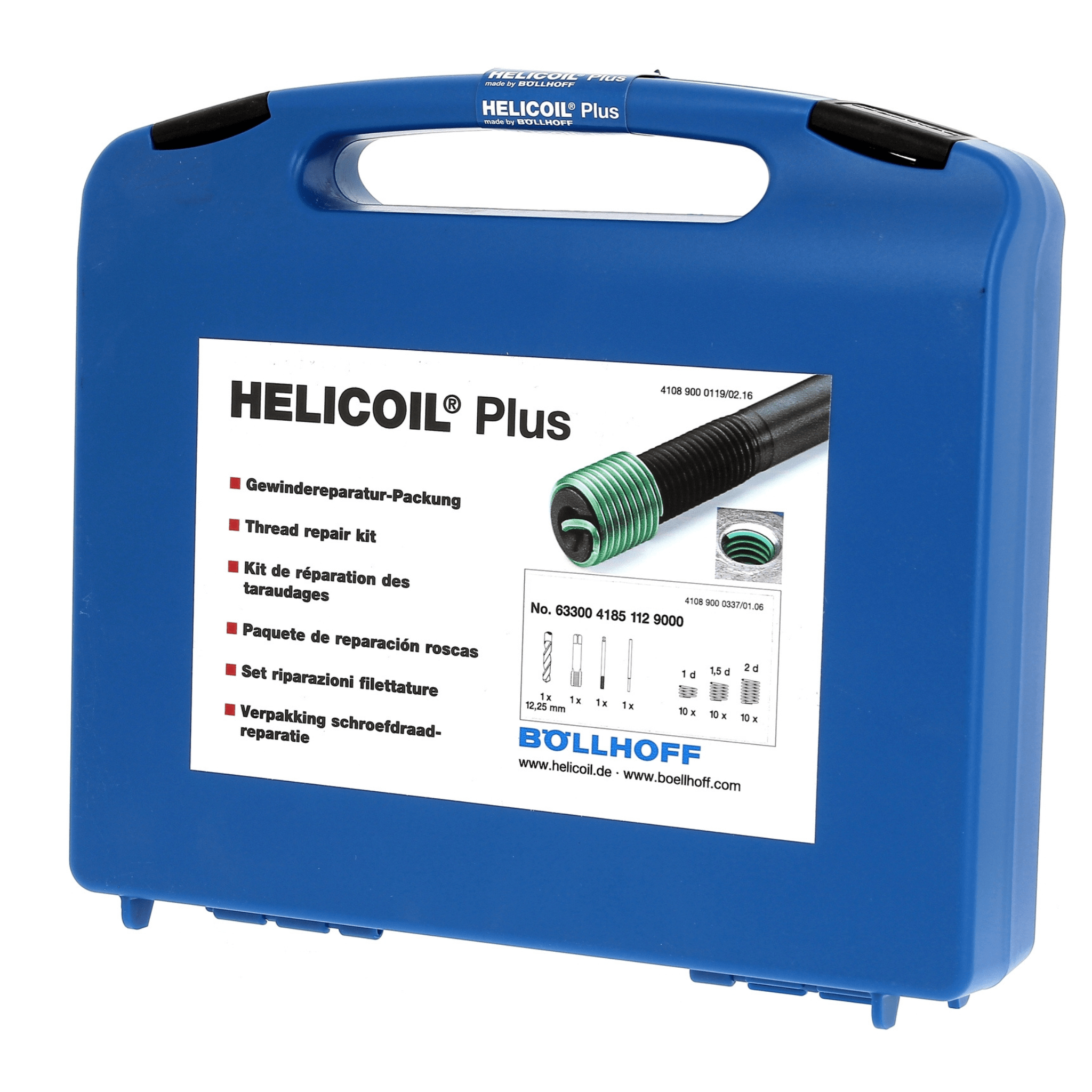 Coffret HELICOIL® Mono-dimensionnel, Pas Fin 150, 3 longueurs