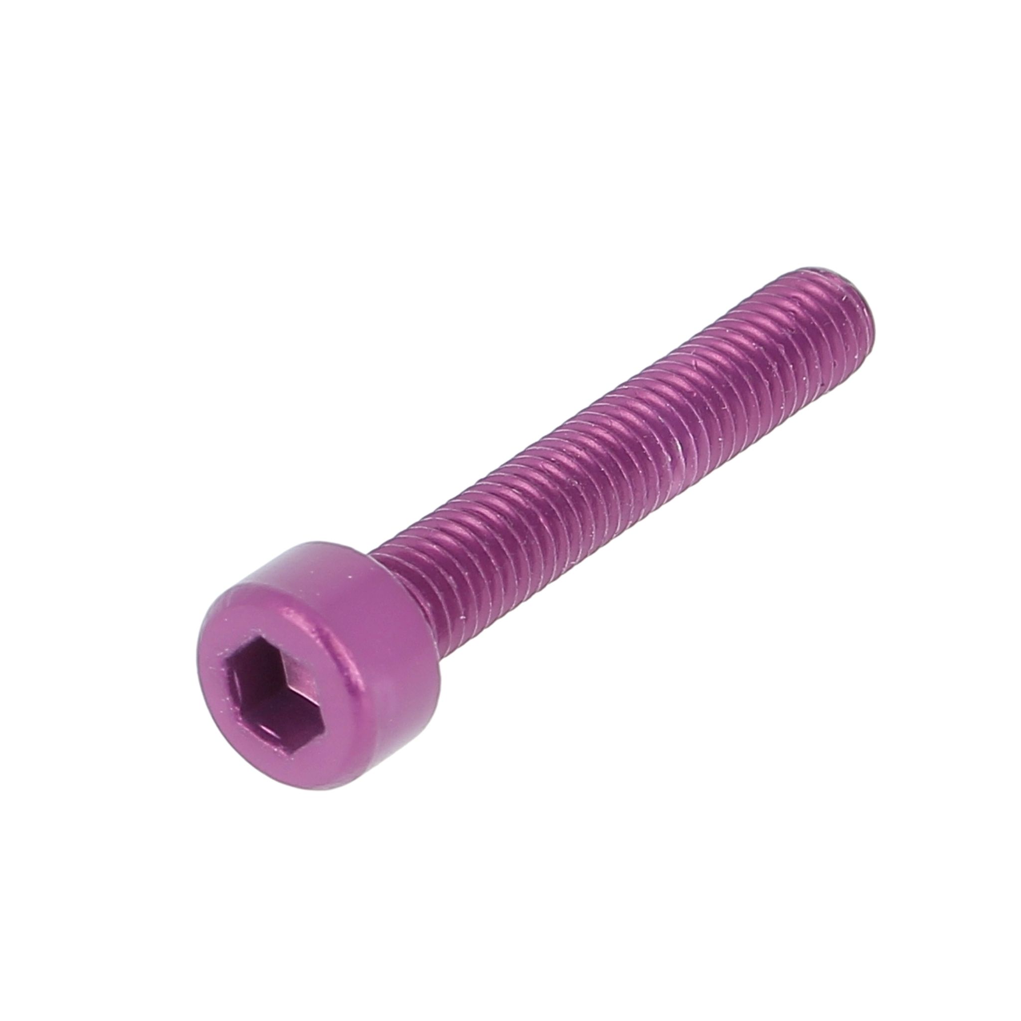 Blister de 5 Vis à Tête Hexagonale Creuse Alu P60 OA Violet DIN 912